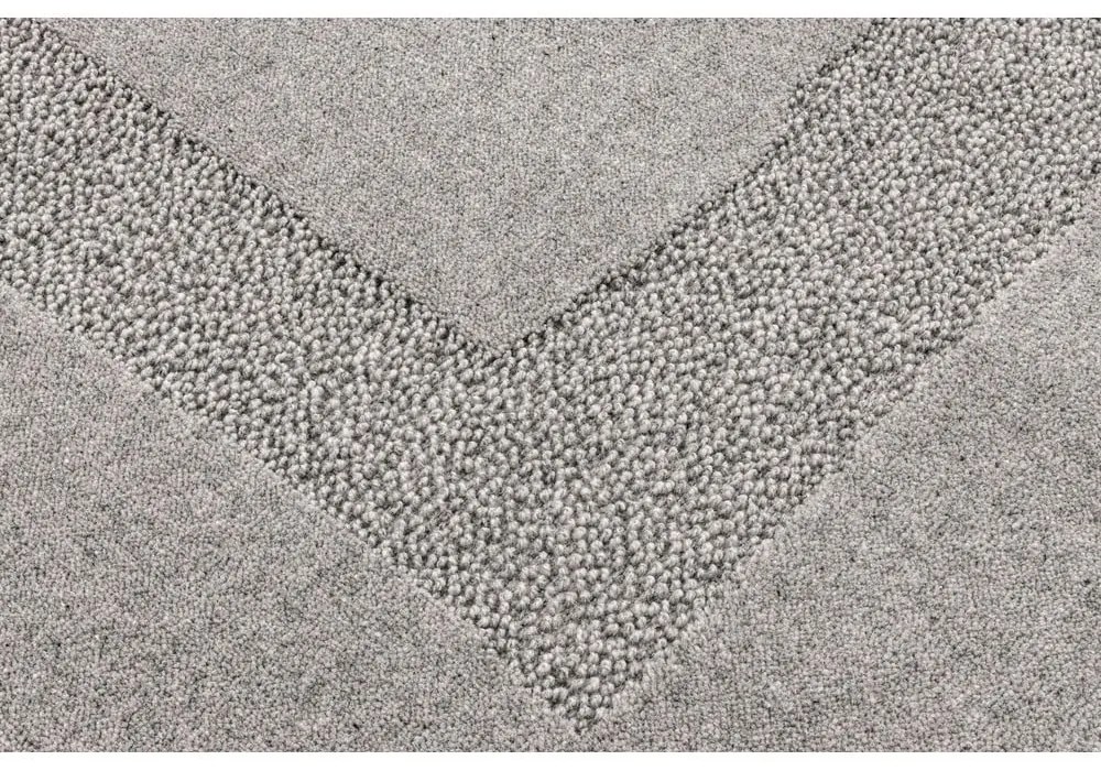 Сив вълнен килим 200x300 cm Morphic Rocca – Agnella