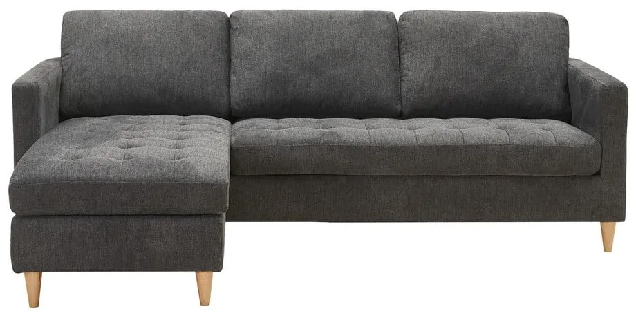 Тъмносив ъглов диван Firenze - House Nordic