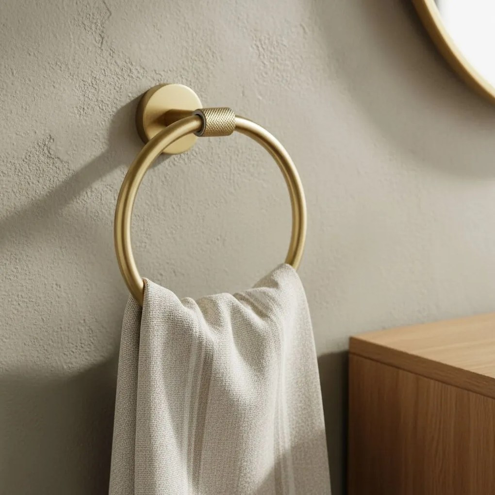 Закачалка за баня Ring 5710 Galo Brush Gold
