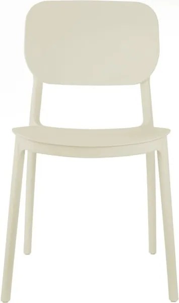 Кремав пластмасов трапезен стол Cheer – Leitmotiv