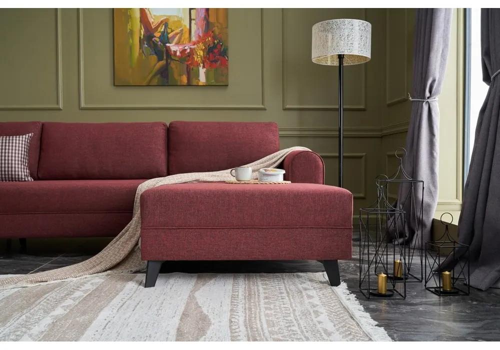 Ъглов разтегателен диван в тухлен цвят (U-образен) Belen - Balcab Home