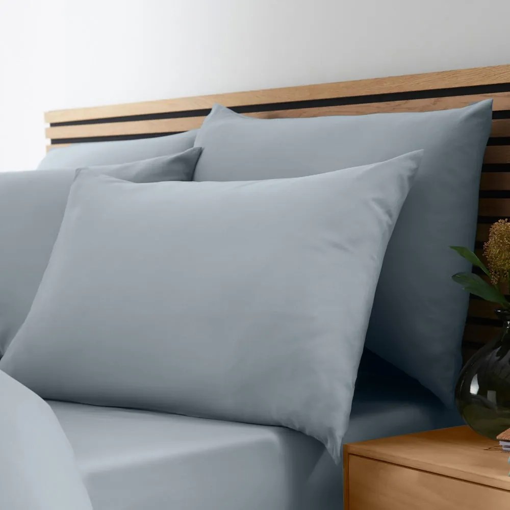 Синьо-сиво двойно спално бельо от микрофибър 200x200 cm So Soft Easy Iron – Catherine Lansfield