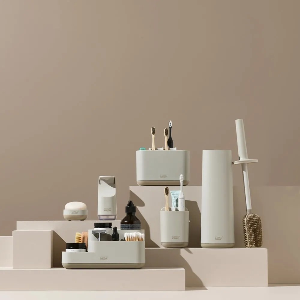 Бежов пластмасов диспенсер за сапун 350 ml Slim – Joseph Joseph