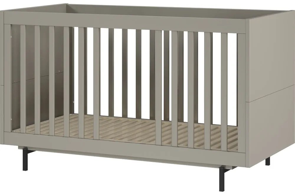 Сиво детско легло 70x140 cm с включена подматрачна рамка Tomino – Germania