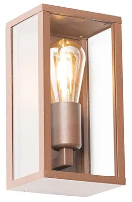 Индустриален стенен аплик ръждяво кафяв 26 см IP44 - Charlois