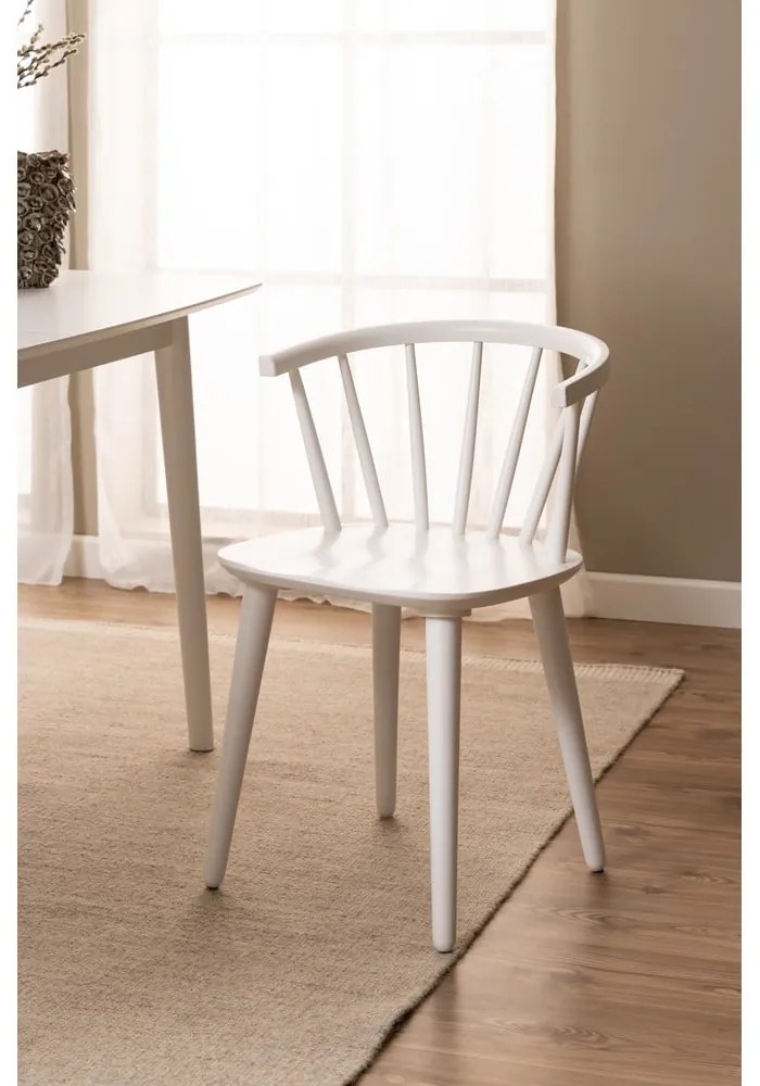 Бял трапезен стол Ida – Actona