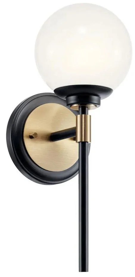 Kichler KL-BENNO1-BK-CPZ - LED осветително тяло за баня BENNO 2xG9/3W/230V златисто IP44