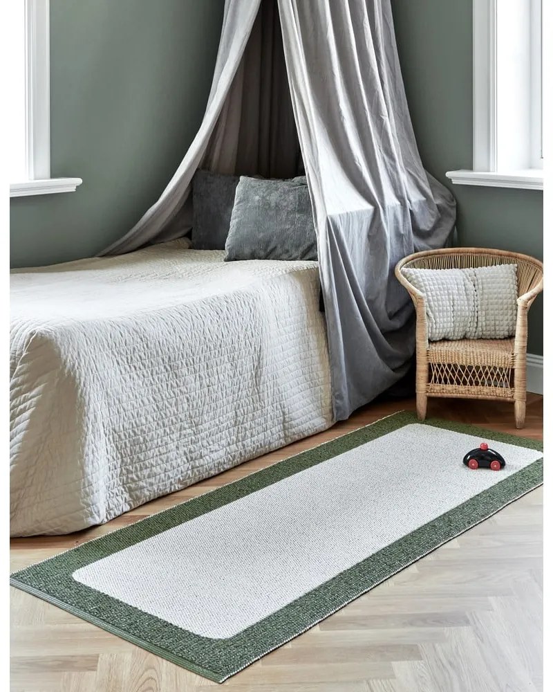 Зелен и кремав килим за открито и закрито 70x120 cm Ilda Pine – Pappelina