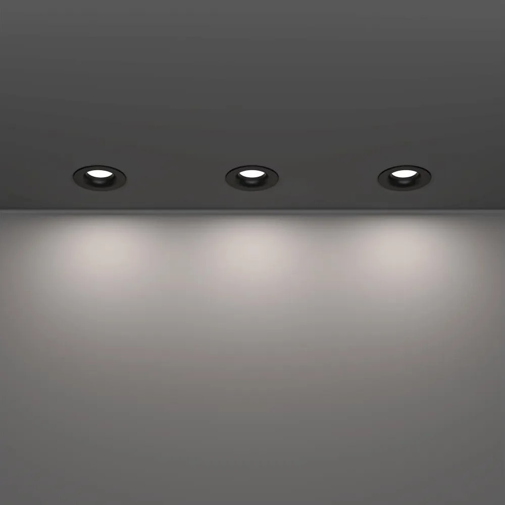 Eglo 902274 комплект 3x LED сферично плафонно осветително тяло SALABATE LED/4,9 W/230 V Ø 8,8 см IP65 черно