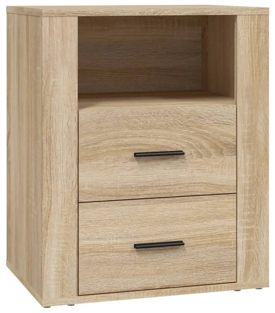 816731 vidaXL Нощно шкафче, дъб сонома, 50x36x60 см, инженерно дърво