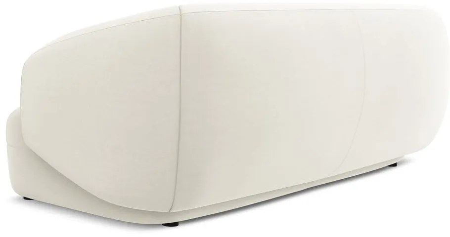 Бял кадифен диван 212 cm Moana – Makamii