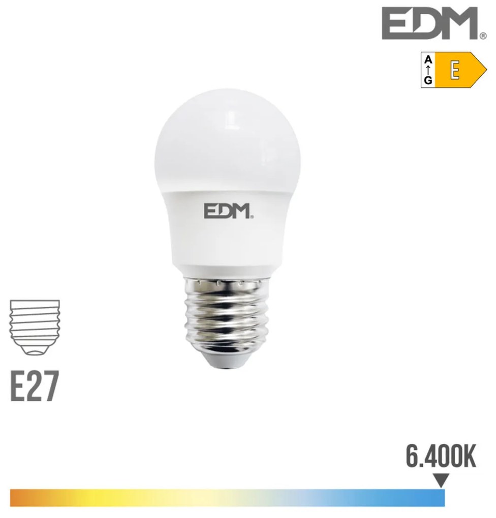 LED крушка EDM 940 Lm E27 8,5 W E (6400K)