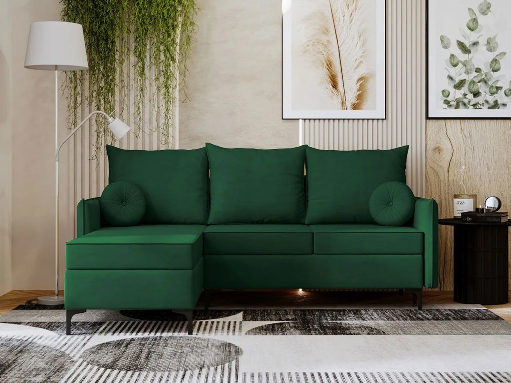 Ъглов диван Leon L-Prasino-Left