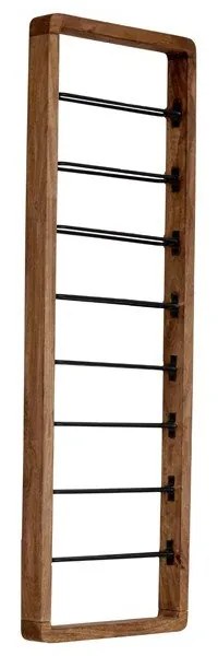 Кафяв стенен стелаж за 8 бутилки вино Sorrento - Light & Living