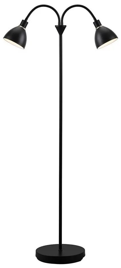 Nordlux - Подова лампа RAY 2xE14/25W/230V черна