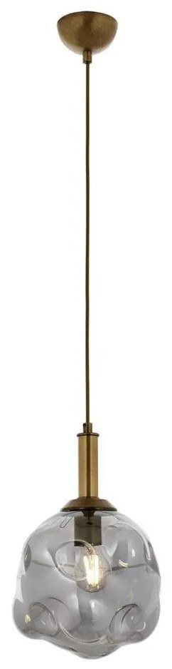 Пендел на кабел CRUMPLED 1xE27/40W/230V бронзов/опушен