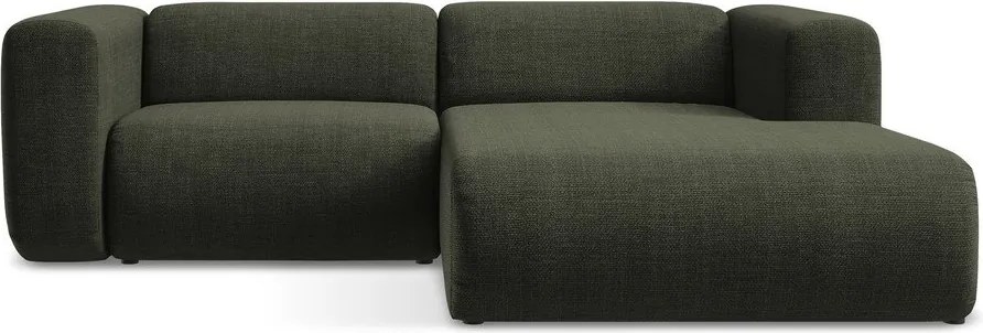 Зелен ъглов диван (десен ъгъл) Ekahi – Makamii