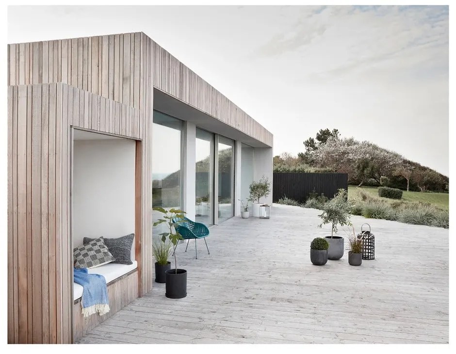 Комплект от 2 черни бамбукови фенера Bamboo Garo Grid - Hübsch