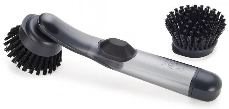 Четка за миене на съдове с дозатор Joseph Joseph SinkTech 6500018, Петна влакна, Сменяема четка, Сив