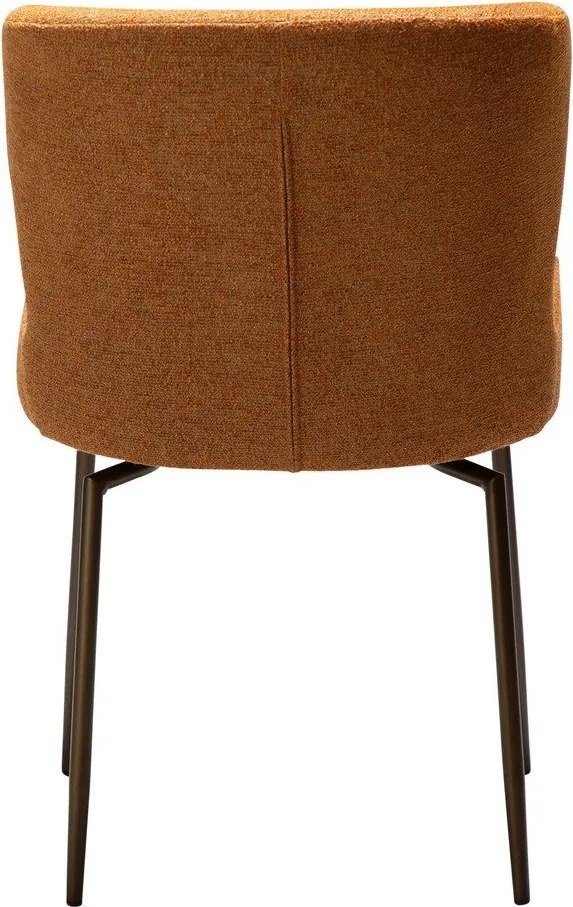 Кафяв тапициран трапезен стол Glam – DAN-FORM Denmark