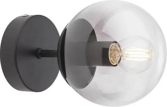 Redo 01-2175 - Стенно осветително тяло SEMIA 1xE14/28W/230V черно/опушено