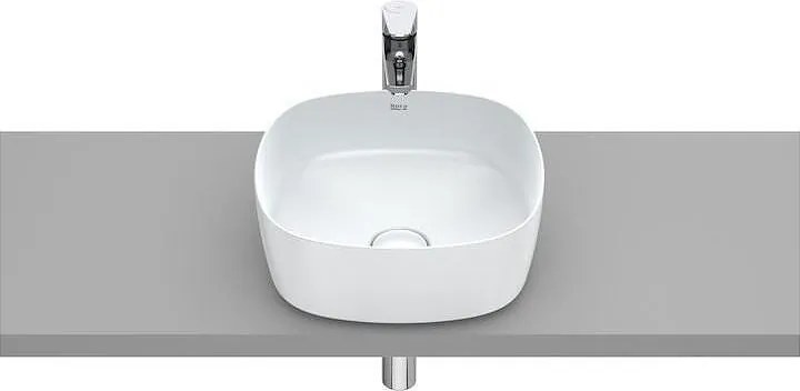 Умивалник за монтаж върху плот, 370 х 370mm, Inspira Soft, Perla