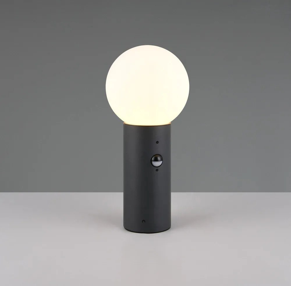 Колонно външно осветително тяло със сензор за движение ø 18 cm Mures – Trio