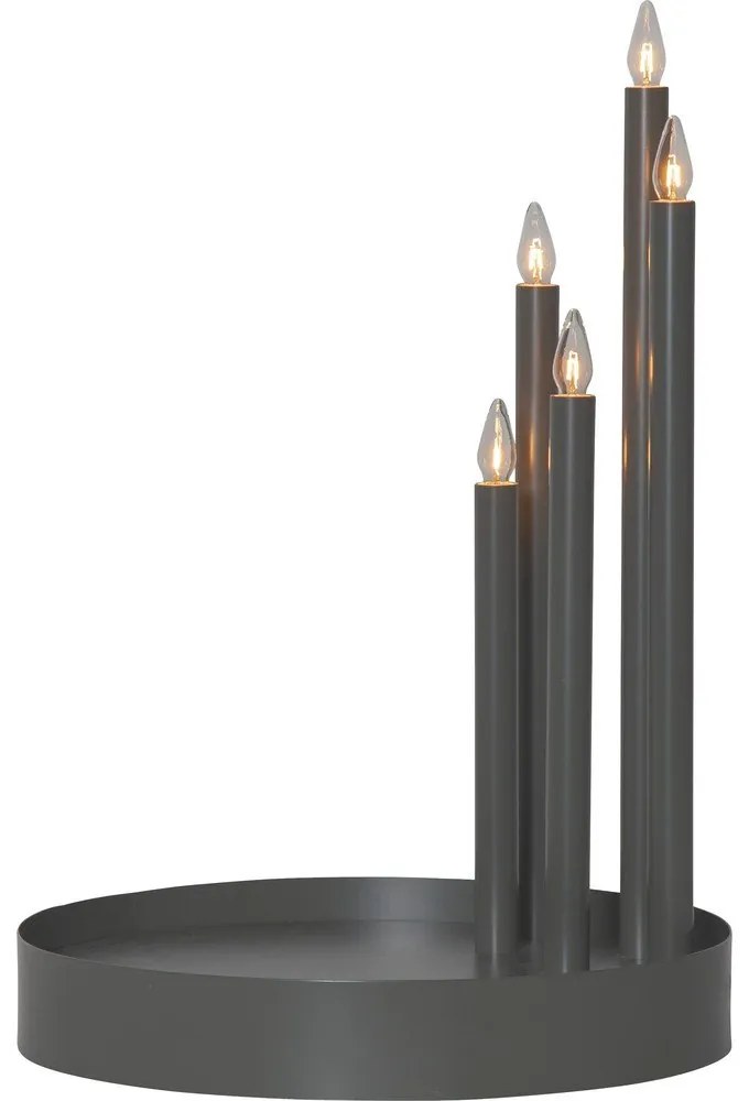 Черна светлинна декорация ø 32 cm Deco - Star Trading