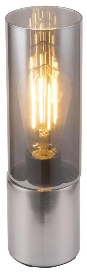 GLOBO 21000N - Настолна лампа ANNIKA 1xE27/25W/230V Ø 9 см хром