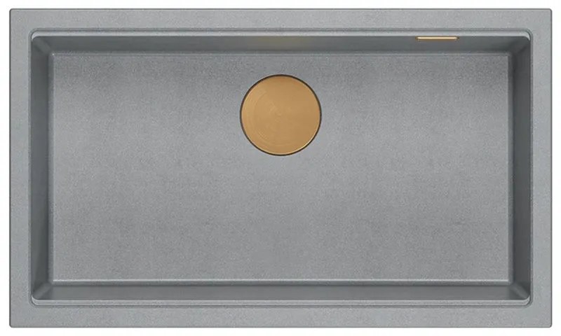 гранитна мивка Logan 110 Grey Metallic