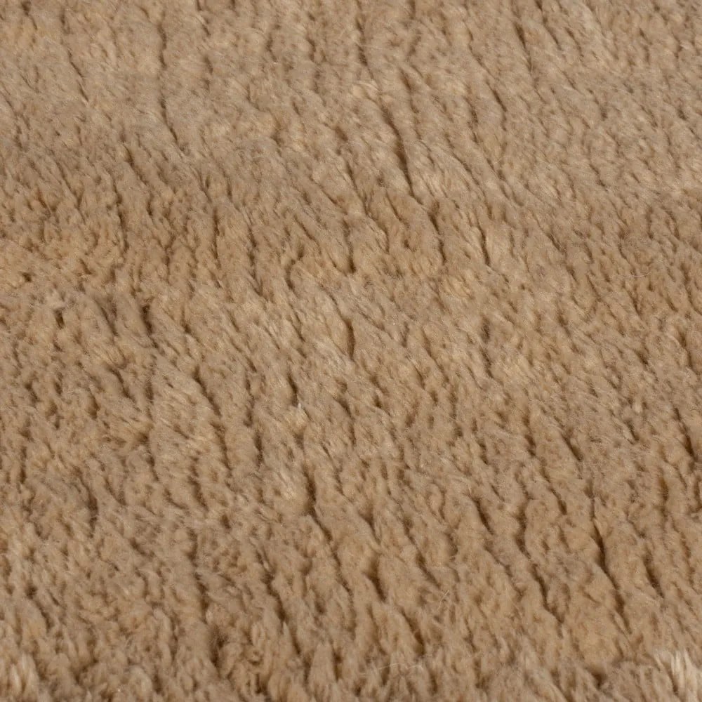 Кафява синтетична кожа 160x230 cm Faroe Wool Look Fur – Flair Rugs