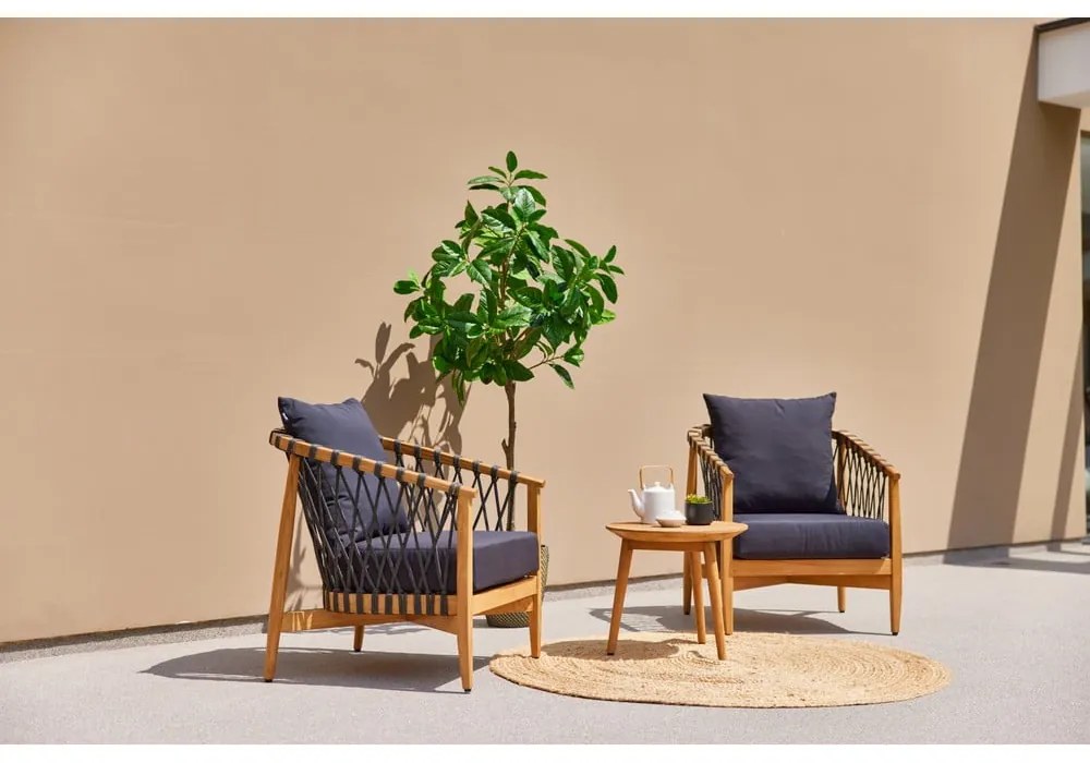 Дървен градински стол в естествен цвят Bora Bora - Hartman