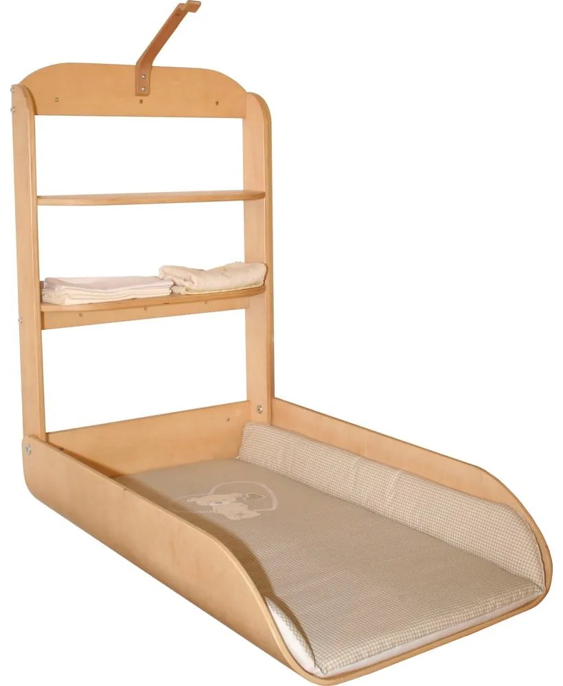 Висяща маса за преповиване от декор от бук в естествен цвят Liebhabär – Roba