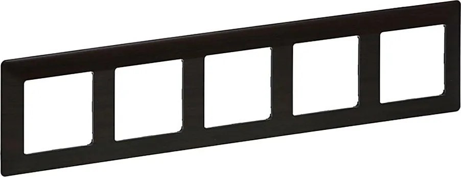 Legrand 754175 - Рамка за ключове VALENA LIFE 5P, тъмен дървесен декор