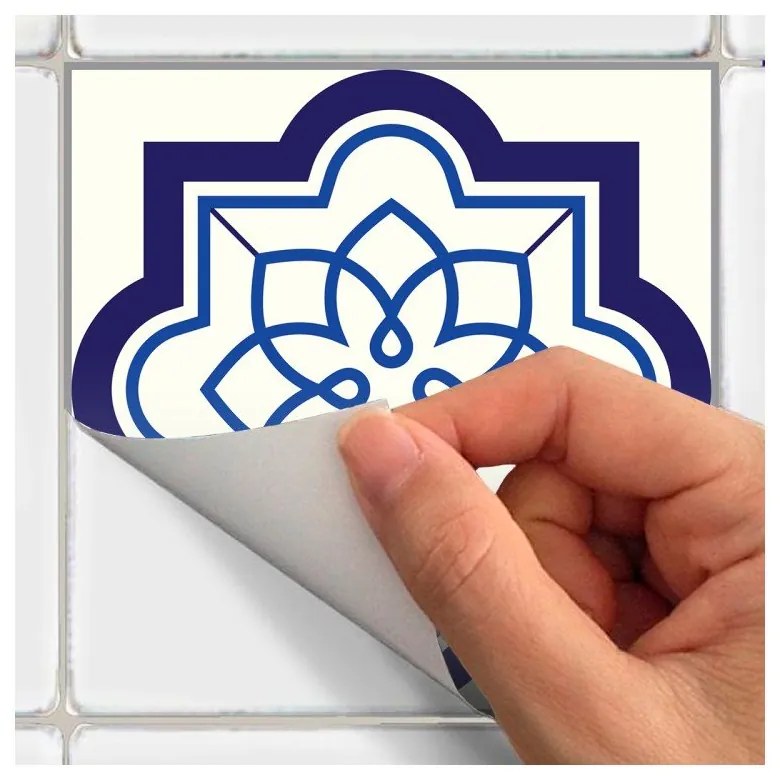 Комплект от 24 стикера за стена Decals Tiles , 10 x 10 cm Eusebio - Ambiance