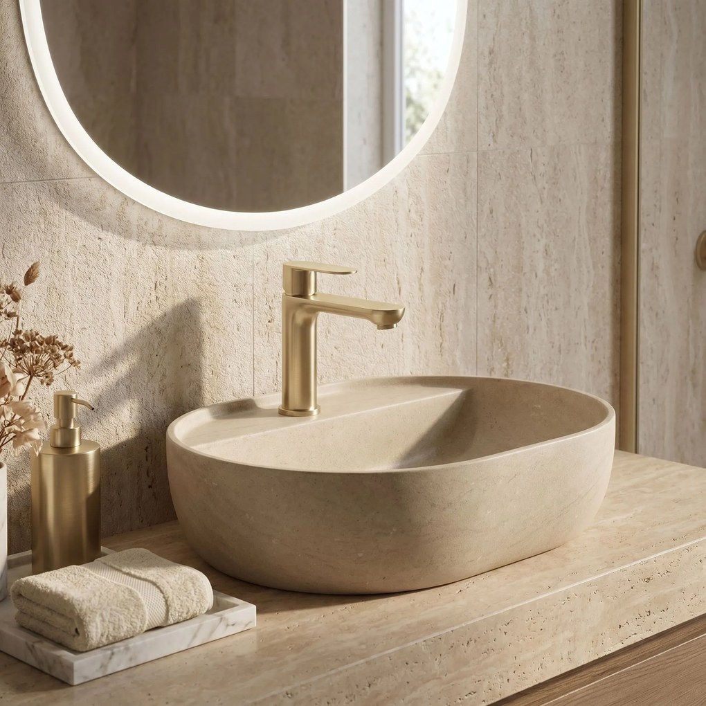 Смесител за баня Rea Logan Brush Gold