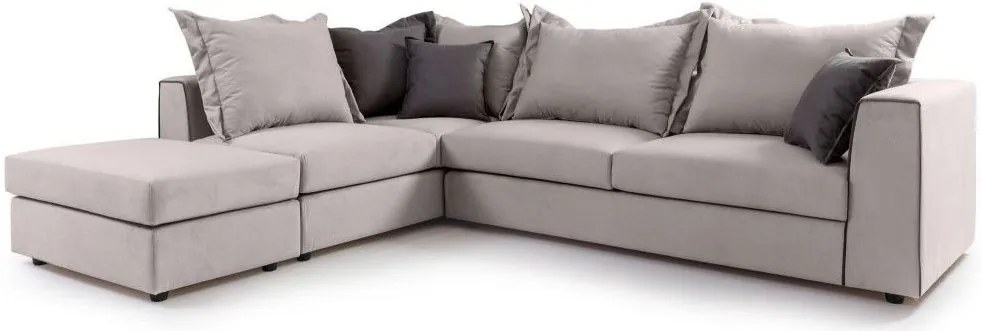 Ъглов диван Broadway-Екрю-Ляв