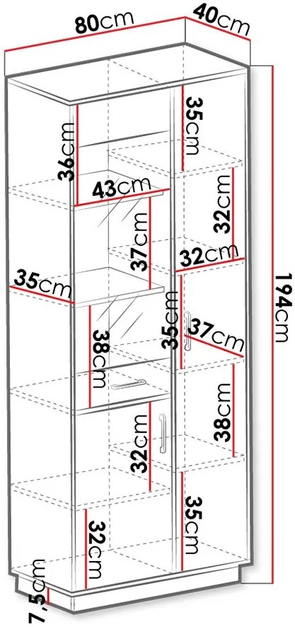 Витрина Santiago SN1-Drus