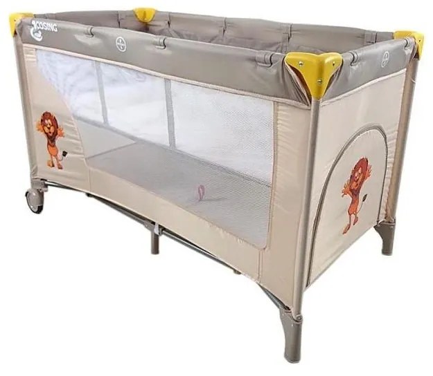 COSING - Преносима бебешка кошара с регулируемо положение ADAM Lion Beige