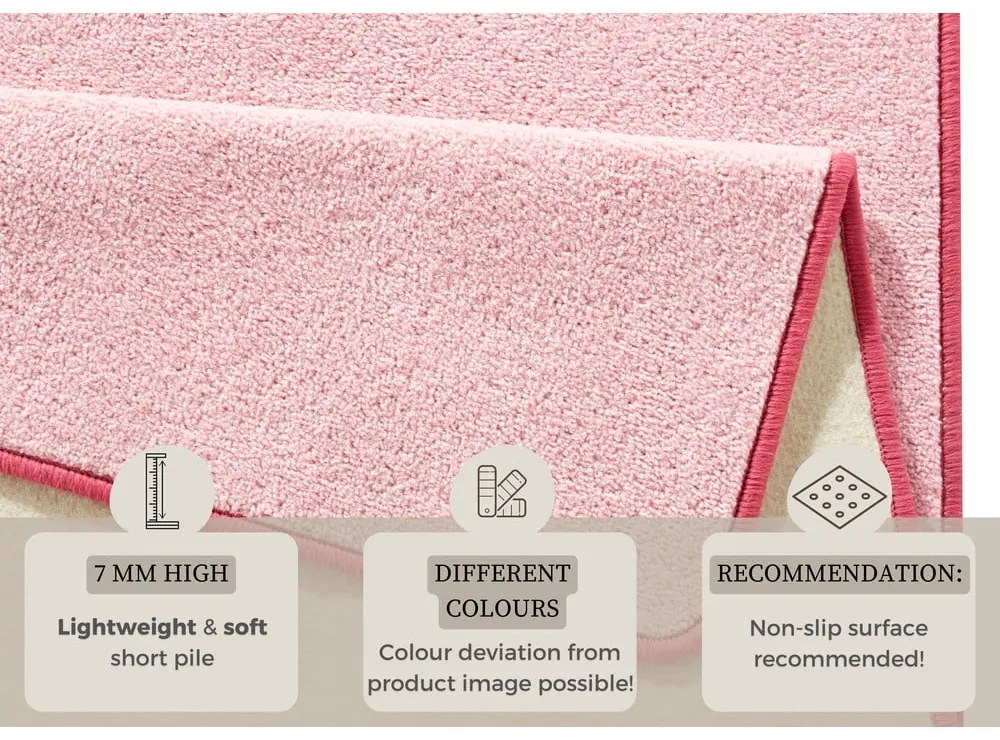Светлорозов килим 200x280 cm Fancy – Hanse Home