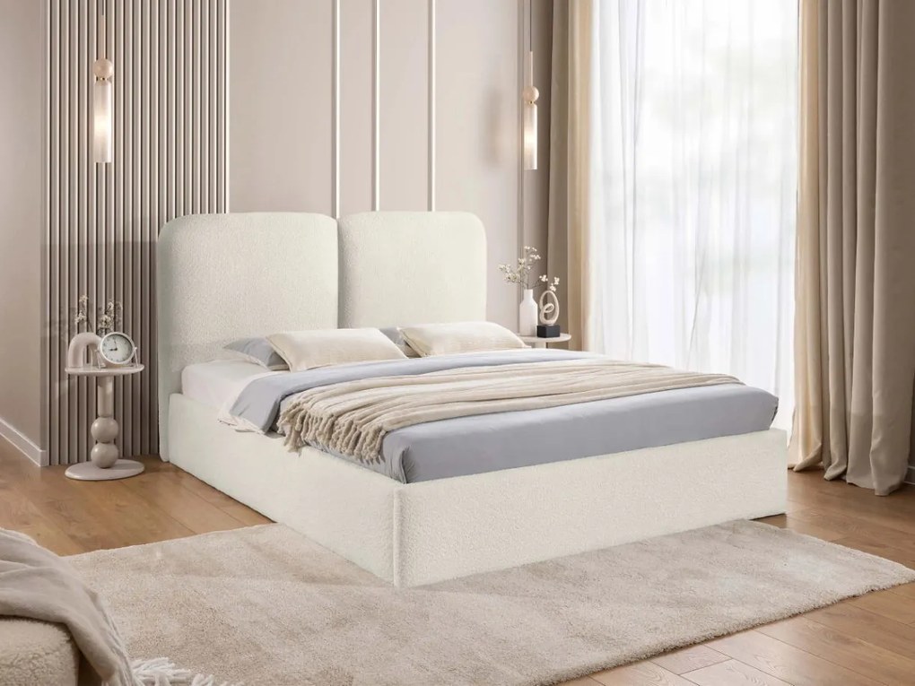 Облегнато легло Heaven-Бяло-140 x 200