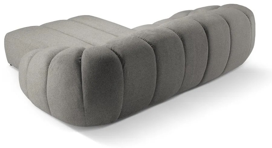 Светлосив ъглов диван (десен ъгъл) Diana – Micadoni