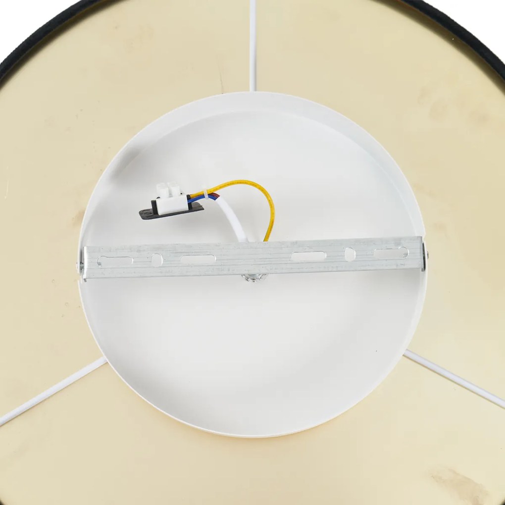 Модерна таванна лампа черен кадифе вкл. LED 3-степенно димиране - Bredow