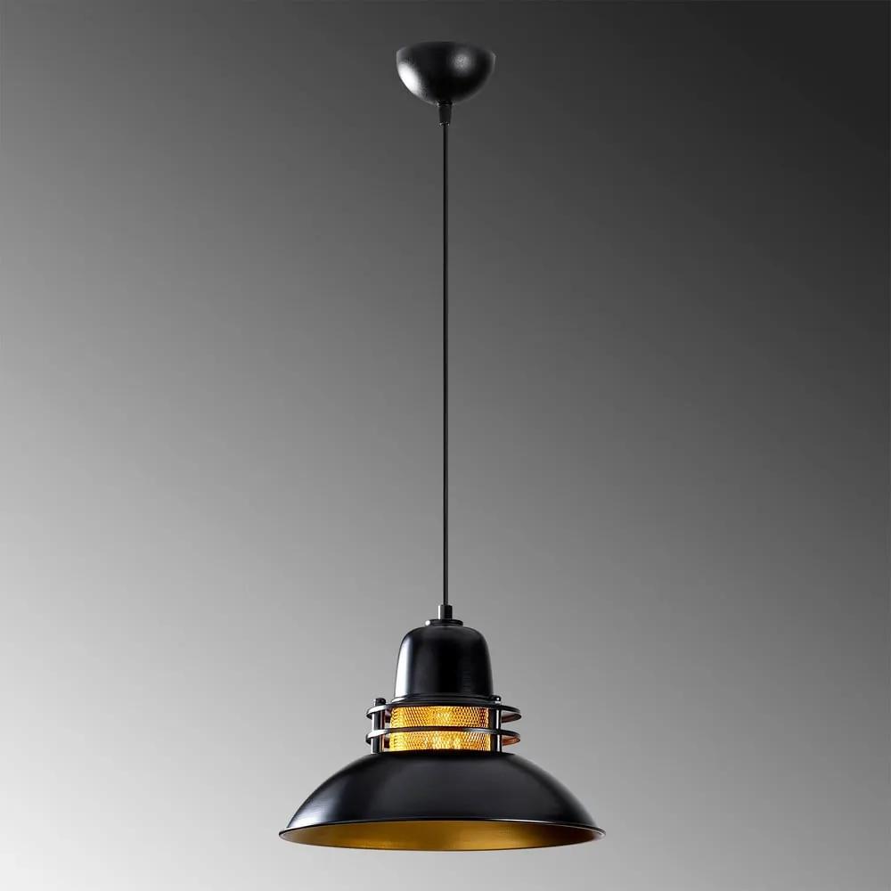 Черна висяща лампа Berceste, ø 34 cm - Opviq lights