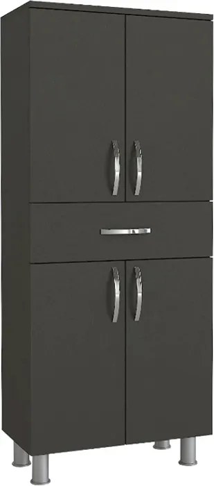 Montana melamine multipurpose cabinet in anthracite color 59,4x31,5x140см.