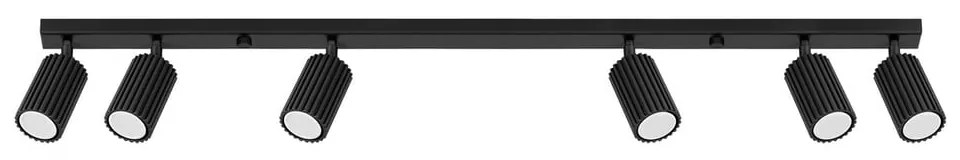 Черен прожектор 6,5x117 cm Gleam – Sollux