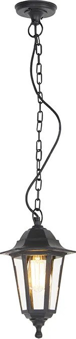 Висяща лампа за външен монтаж черна - New Haven