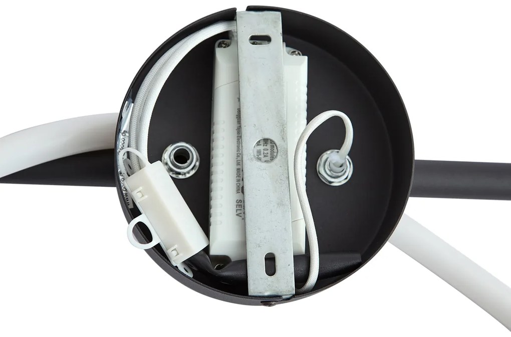 Модерна таванна лампа черна с LED 3-степенно димиране - Keri