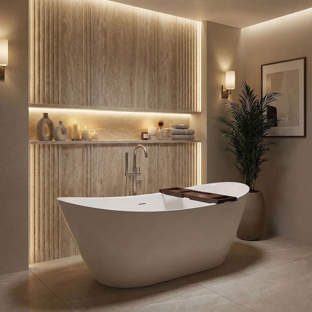 Свободностояща акрилна Вана Rea Ferrano Slim 180