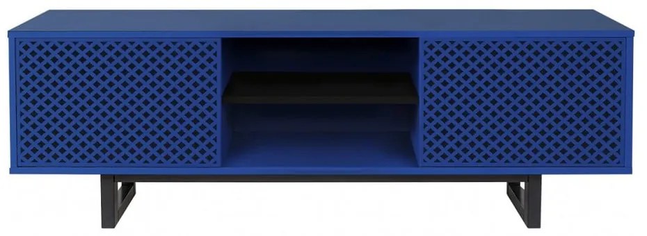 Синя ТВ масичка Camden Diamond - Woodman